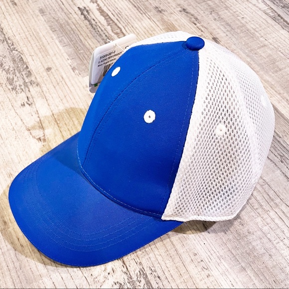 2/$20 Unisex Adjustable Ascend Meshback Ballcap Royal Blue White NWT - Picture 2 of 7